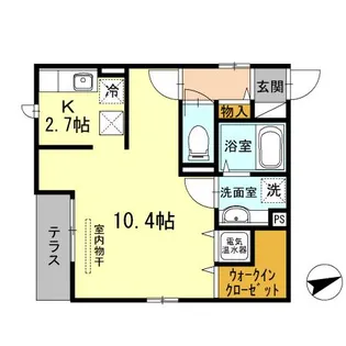 アペルトサピエンティア【302号室】の間取り