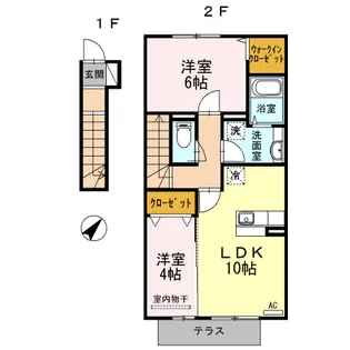 ピュアヒルズ【2階】の間取り