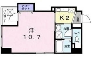 クレスト呉服町【3階】の間取り