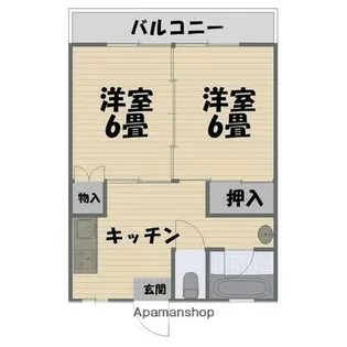 第1脇野コーポ【2階】の間取り