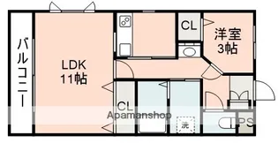 PLAZA K&H【4階】の間取り
