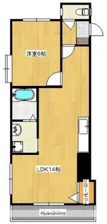 サンパティーク東郡元【6階】の間取り