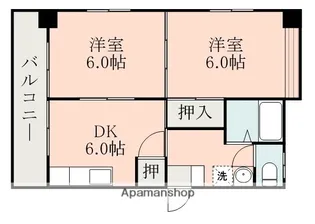 第3マルティビル【503号室】の間取り