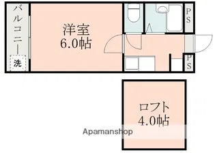 アップルハウス慶京【202号室】の間取り