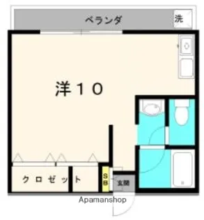 ひまわりハイツ【202号室】の間取り