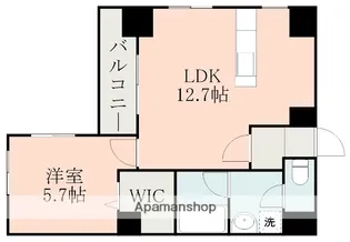 グリーンプラザ新町【6階】の間取り