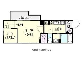 プレステージ荒田【1階】の間取り