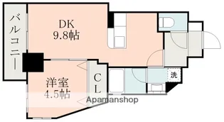 グランパルク梓館【5階】の間取り