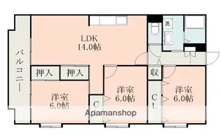 サニーコート・F【3階】の間取り