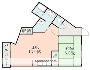 エクセレント照国【5階】の間取り