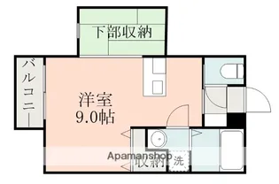 レインボー宇宿【4階】の間取り
