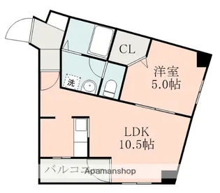 サンスマイル【4階】の間取り