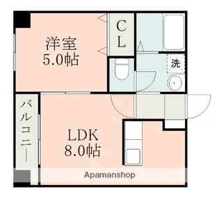 サンスマイル【5階】の間取り
