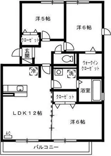 セジュールSAKURAⅡ【3階】の間取り