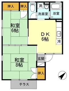 セジュール森園【1階】の間取り