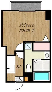 ロイヤルハイツ城山【6階】の間取り