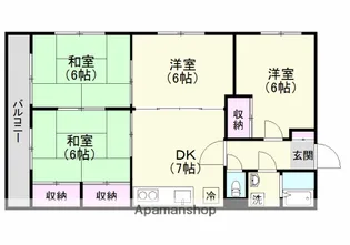 ウインズマンション【3階】の間取り