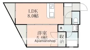 フラワーヒルズ【2階】の間取り