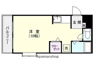 コンドミニアム天文館南【2階】の間取り