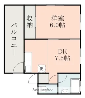 第6濵田ビル【4階】の間取り