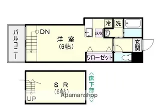 カーサ・アスール南郡元【1階】の間取り