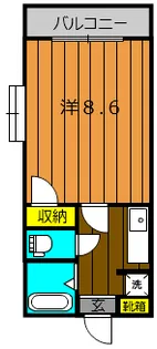 グランドゥール木元【207号室】の間取り