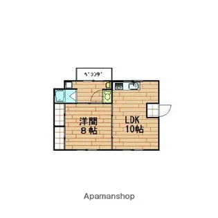 第1しんでんビル【2F号室】の間取り