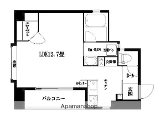 レジデンス光・上之園【5階】の間取り