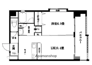 レジデンス光・上之園【3階】の間取り