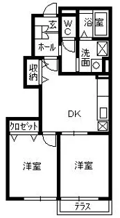 プロムナードⅠ【1階】の間取り