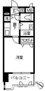 ライオンズマンション西千石【9階】の間取り
