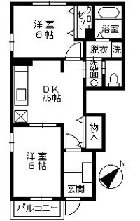 ファースト・ブランチⅡ【1階】の間取り
