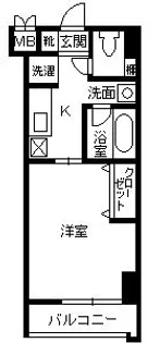 リードIN南郡元【5-D号室】の間取り