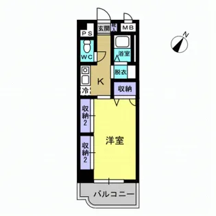 ティアラハイツ栄門【3階】の間取り