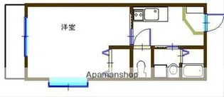 プチラパン【203号室】の間取り