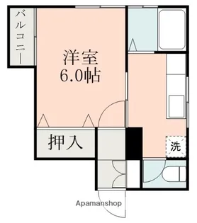 城山スカイハイツ【4階】の間取り