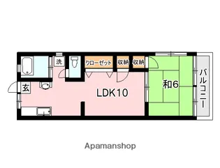 上荒田福永ビル【3階】の間取り