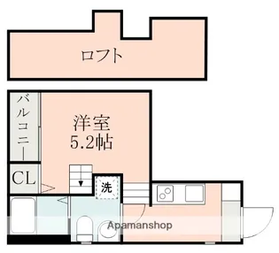 カリーノ薬師【101号室】の間取り