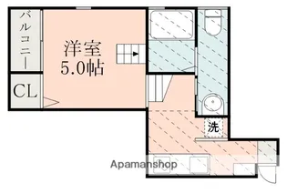 カリーノ薬師【102号室】の間取り