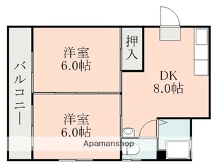 東洋コーポ【102号室】の間取り