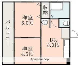 東洋コーポ【3階】の間取り