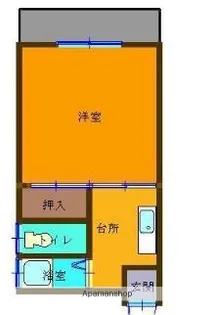 永田マンション【2階】の間取り