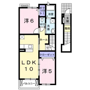 アトラクティブ ハウス【2階】の間取り
