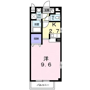 NK坂之上【2階】の間取り