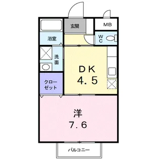 ソレイユT&S【2階】の間取り