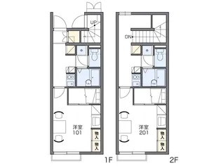 レオパレスSAKURA【106号室】の間取り