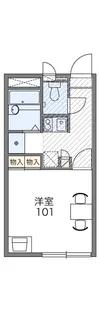 レオパレスエスポワール秋桜【1階】の間取り
