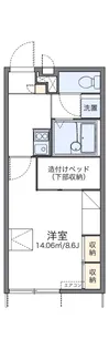 レオパレス浜之市76【103号室】の間取り