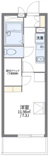レオパレスコンパル唐湊 弐番館【2階】の間取り