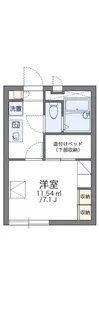 レオパレスエルピース【2階】の間取り